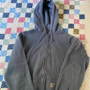 Men’s, large-tall, zip up carhartt hoodie.